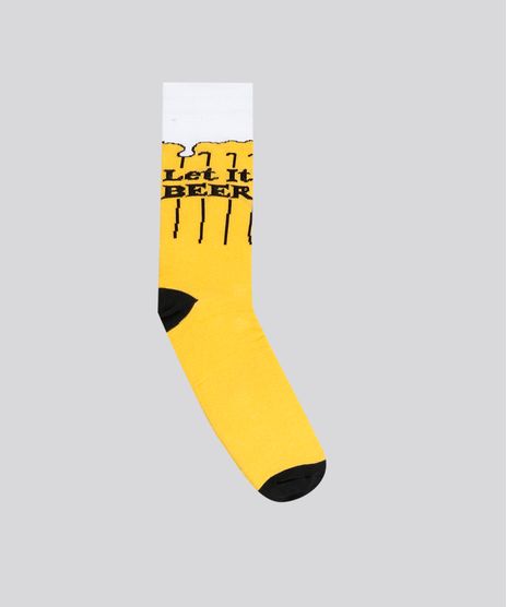 Meia-Masculina-Cano-Alto-Divertida-Cerveja-Amarela-9076235-Amarelo_1