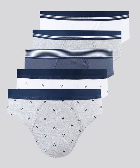 Kit-de-5-Cuecas-Slip-Multicor-9242885-Multicor_1 Kit-de-5-Cuecas-Slip-Multicor-9242885-Multicor_1