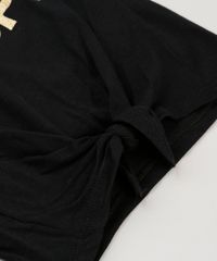 Blusa-Infantil-Snoopy-com-No-Manga-Curta-Decote-Redondo-em-Algodao---Sustentavel-Preta-9175396-Preto_3