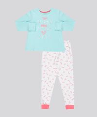 Pijama-Infantil--Super-Hero-Girls--Manga-Longa-Decote-Redondo-Verde-Claro-9133000-Verde_Claro_1