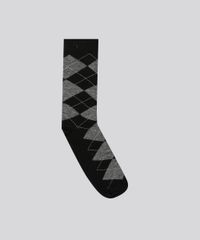 Meia-Masculina-Cano-Alto-Estampada-Xadrez-Preta-9158705-Preto_1