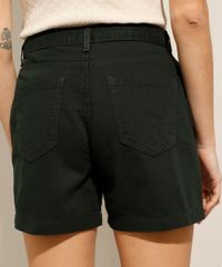 Short-Midi-de-Sarja-Cintura-Alta-Verde-Escuro-9991415-Verde_Escuro_2