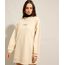 Vestido-Oversized-de-Moletom-Curto-Manga-Longa-Bege-Claro-9990062-Bege_Claro_1