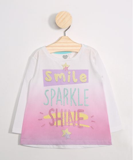 Blusa-infantil--Smile-Sparkle-Shine--Manga-Longa-Off-White-9987046-Off_White_1