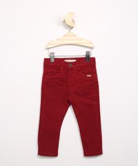 Calca-Infantil-Skinny-de-Sarja-com-Bolsos-Vermelha-1-8379225-Vermelho_1_1