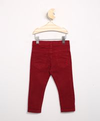 Calca-Infantil-Skinny-de-Sarja-com-Bolsos-Vermelha-1-8379225-Vermelho_1_2