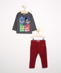 Calca-Infantil-Skinny-de-Sarja-com-Bolsos-Vermelha-1-8379225-Vermelho_1_3