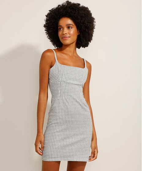Vestido-Estampado-Xadrez-Curto-com-Pences-Alca-Fina-Decote-Reto-Off-White-9991481-Off_White_1