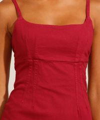 Vestido-de-Sarja-Curto-com-Pences-Alca-Fina-Decote-Reto-Vermelho-9991482-Vermelho_4