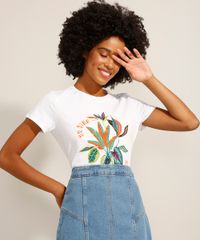 Camiseta-de-Algodao--Be-Kind-To-All-Kinds--Manga-Curta-Decote-Redondo-Off-White-9994426-Off_White_6
