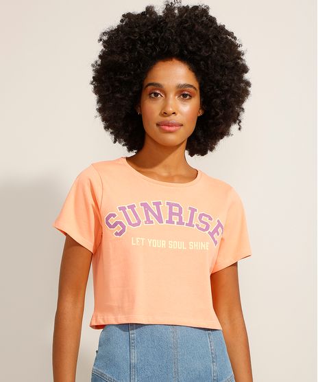 Camiseta-Cropped--Sunrise--Manga-Curta-Decote-Redondo-Coral-9994277-Coral_1
