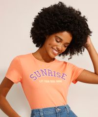 Camiseta-de-Algodao--Sunrise--Manga-Curta-Decote-Redondo-Coral-9994270-Coral_1