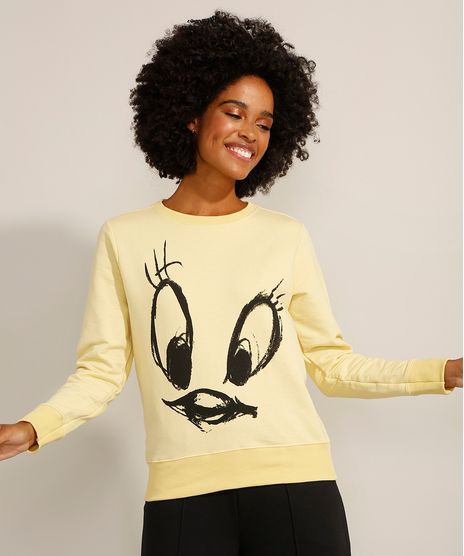 Blusao-de-Moletom-Piu-Piu-Decote-Redondo-Amarelo-Claro-9985214-Amarelo_Claro_1