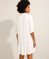 Vestido-Chemise-Curto-com-Babado-Manga-3-4-Branco-9988236-Branco_2