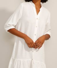 Vestido-Chemise-Curto-com-Babado-Manga-3-4-Branco-9988236-Branco_6