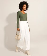 Blusa-Canelada-Manga-Bufante-Decote-V-Verde-Militar-9943689-Verde_Militar_3
