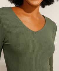 Blusa-Canelada-Manga-Bufante-Decote-V-Verde-Militar-9943689-Verde_Militar_4