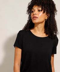Pijama Camisa Feminino Manga Curta Poá Preto