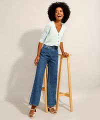 Cardigan-Cropped-de-Trico-Canelado-Verde-9985808-Verde_3