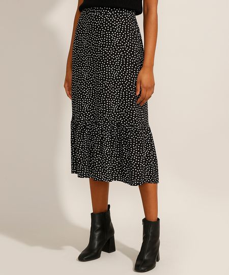 Saia-Estampada-de-Poa-Midi-com-Babado-Preta-9986157-Preto_1
