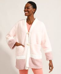 Roupao-de-Fleece-com-Botoes-e-Bolsos-Rosa-9974119-Rosa_1
