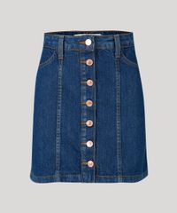 Saia-Jeans-Feminina-com-Faixa-Lateral-e-Botoes-Curta-Azul-Medio-9222208-Azul_Medio_5