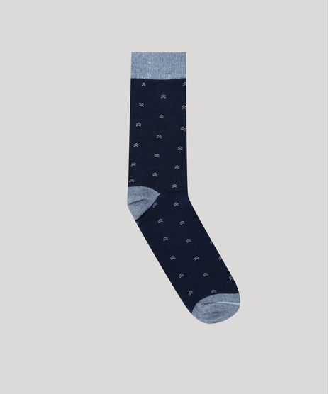 Meia-Masculina-Cano-Alto-Mini-Print-Azul-Marinho-9167627-Azul_Marinho_1