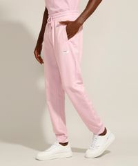 Calca-Relaxed-Jogger-de-Moletom-com-Cordao-e-Bolsos-Pantone-Rosa-9988113-Rosa_2
