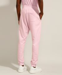 Calca-Relaxed-Jogger-de-Moletom-com-Cordao-e-Bolsos-Pantone-Rosa-9988113-Rosa_3