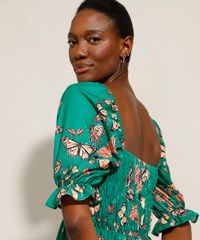 Vestido-Estampado-de-Borboletas-Tal-Mae-Tal-Filha-com-Fenda-Midi-Manga-Bufante-Verde-9985081-Verde_4