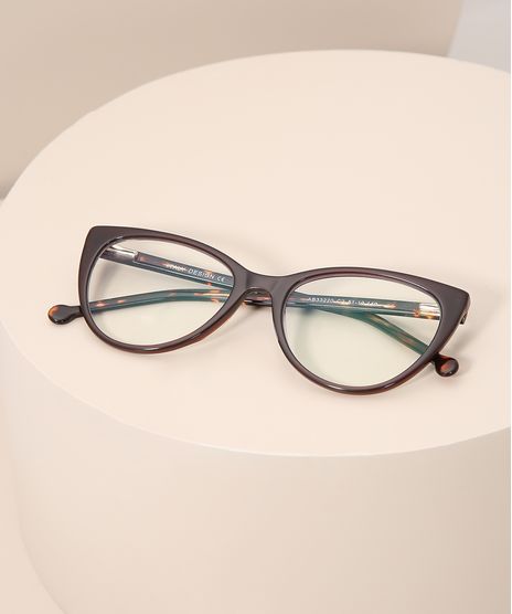 Armacao-de-Oculos-Gatinho-Feminino-Yessica-Marrom-9994232-Marrom_1