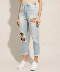 Calca-Mom-Cropped-Jeans-Destroyed-Cintura-Super-Alta-Azul-Claro-9991106-Azul_Claro_1