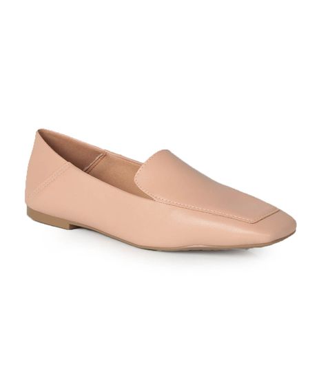 Sapato Mocassim Feminino Offline Robusto Nude - Passarela