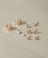 Kit-de-6-Brincos-Femininos-Pequenos-Dourado-9962270-Dourado_2