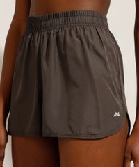 Short de Corrida Feminino Running Chumbo frente
