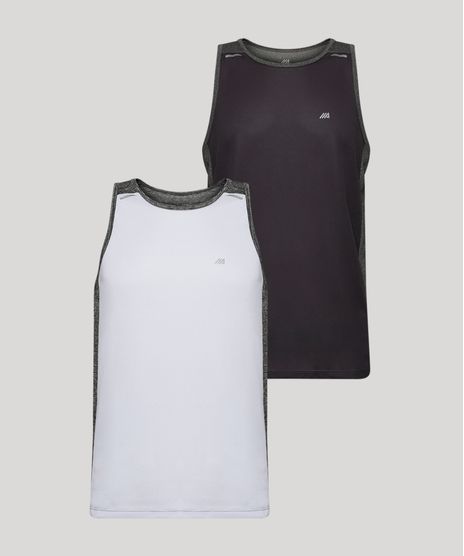 Kit Regatas Esportiva Masculina Gola Careca