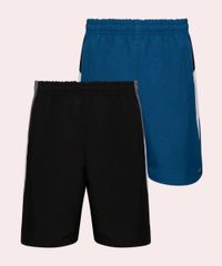 Kit Bermudas Esportivas Masculinas com Recorte Kit Bermudas Esportivas Masculinas com Recorte