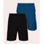Kit Bermudas Esportivas Masculinas com Recorte