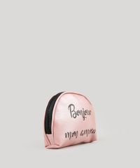 Necessaire-Feminina-Metalizada--Bonjour-Mon-Amour--Rose-9238332-Rose_2