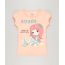 Blusa-Infantil-Sereia-com-Glitter-Manga-Curta-Decote-Redondo-em-Algodao---Sustentavel-Coral-9215953-Coral_1