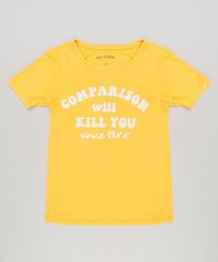 Blusa-Infantil--Comparison-Will-Kill-You--Manga-Curta-Decote-Redondo-Amarela-9222494-Amarelo_1
