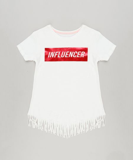 Blusa-Infantil--Influencer--com-Franjas-Manga-Curta-Decote-Redondo-em-Algodao---Sustentavel-Off-White-9220313-Off_White_1