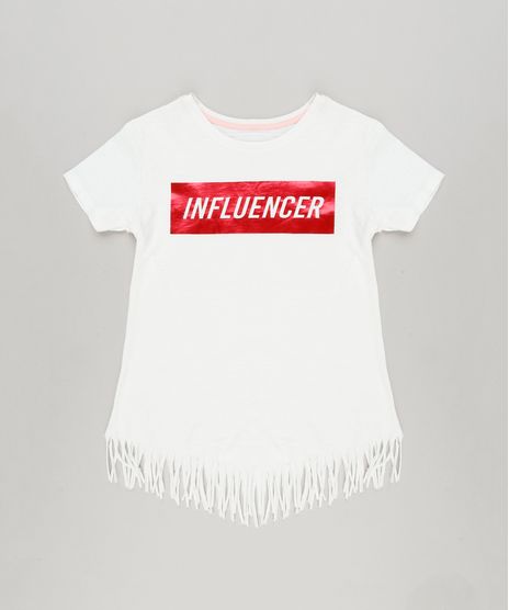 Blusa-Infantil--Influencer--com-Franjas-Manga-Curta-Decote-Redondo-em-Algodao---Sustentavel-Off-White-9220313-Off_White_1