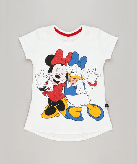 Blusa-Infantil-Minnie-e-Margarida-Manga-Curta-Decote-Redondo-em-Algodao---Sustentavel-Off-White-9230155-Off_White_1