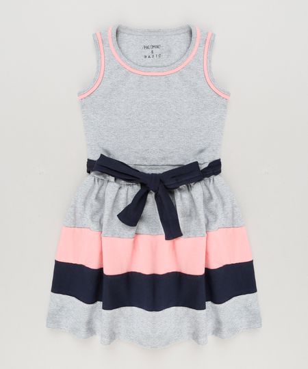 Vestido-Infantil-com-Laco-Sem-Manga-Decote-Redondo-em-Algodao---Sustentavel--Cinza-Mescla-9222070-Cinza_Mescla_1 Vestido-Infantil-com-Laco-Sem-Manga-Decote-Redondo-em-Algodao---Sustentavel--Cinza-Mescla-9222070-Cinza_Mescla_1