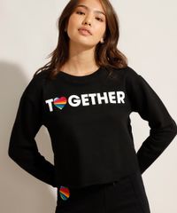 Conjunto Now United Moletom Preto Detalhes