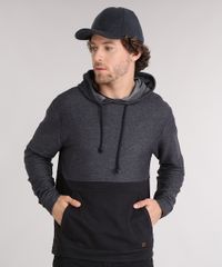 Blusao-Masculino-em-Moletom-com-Recorte-e-Bolso-Preto-8971054-Preto_1