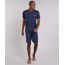 Pijama-Masculino-com-Bolso-Manga-Curta-Gola-Careca-Azul-Marinho-8673785-Azul_Marinho_1