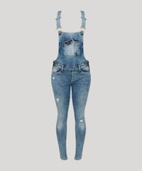 Macacao-Jeans-Feminino-Skinny-com-Puidos-e-Bolsos-Azul-Medio-9112674-Azul_Medio_5