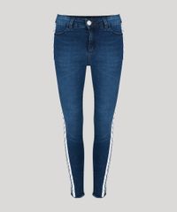 Calca-Jeans-Super-Skinny-Feminina-com-Listras-Laterais-e-Barra-Desfiada-Azul-Escuro-9202032-Azul_Escuro_5